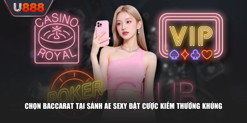 Chọn Baccarat tại sảnh AE Sexy đặt cược kiếm thưởng khủng